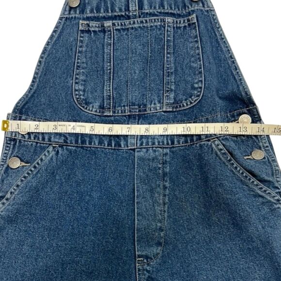 GAP Kids Denim Short Overalls Medium 7-8 Y2K Retro Fall ’01 Playdate Ready - Picture 5 of 8